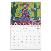 死者のPRISARTSのコレクションのカレンダー日 カレンダー (3月 2026)