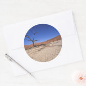 死者のVlei、Sossusvlei、Namib-Naukluft National ラウンドシール (封筒)