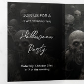 死者はハローウィンパーティ 三つ折り招待状 (内部最初)