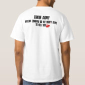 死者を保っているZRKの軍隊 Tシャツ (裏面)