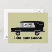 「死者を見る」葬儀監督ギフト ポストカード (正面/裏面)