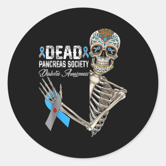 死膵臓会糖尿病認識度日砂糖 ラウンドシール (正面)