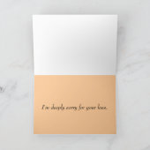 死葉の心痛… -悔やみや弔慰カード カード (内部)