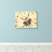 死葉マンティス キャンバスプリント (インサイチュ (ウッドフロア))