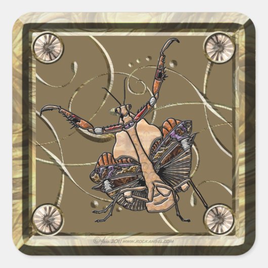 死葉マンティス スクエアシール (正面)