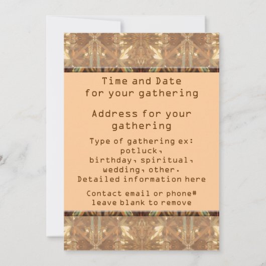 死葉マンティス 招待状 (裏面)