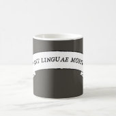 死語万歳 - VIVANT LINGUAE MORTUAE コーヒーマグカップ (中央)