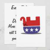 死象GOP 招待状 (正面/裏面)