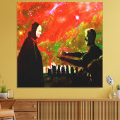 死遊のチェス キャンバスプリント (インサイチュ (リビング))