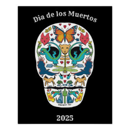 死霊の日の動物砂糖スカルポスター ポスター