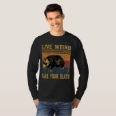 死風変わりを偽った醜い猫レトロ Tシャツ (正面フル)