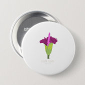 死骸フラワータイタン耳介ゴシックのフラワーシャツ 缶バッジ (正面&裏面)