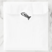 死魚の骨格スカル骨の化石 ラウンドシール (バッグ)