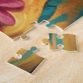 死鮮やかんだスカルのメイクアップ ジグソーパズル (側面)