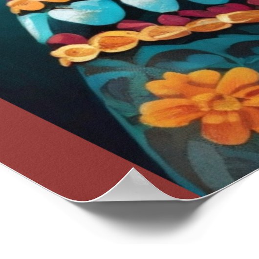 死鮮やかんだスカルのメイクアップ ポスター (角)