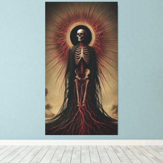 死 キャンバスプリント (インサイチュ (ウッドフロア))