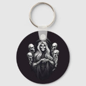 死(スカル) キーホルダー (正面)