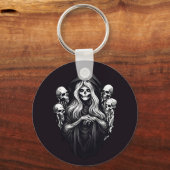 死(スカル) キーホルダー (正面)