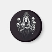 死(スカル) マグネット (正面)