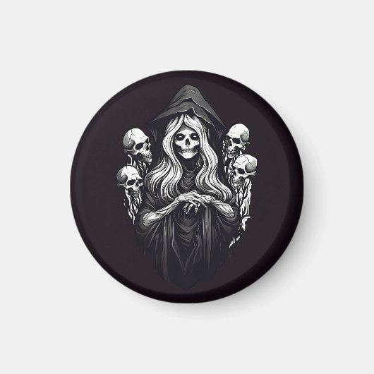 死(スカル) マグネット (正面)