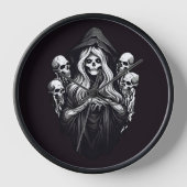 死(スカル) 壁時計 (正面)