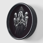 死(スカル) 壁時計 (傾斜)