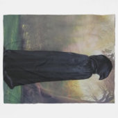 死 フリースブランケット (正面(横))