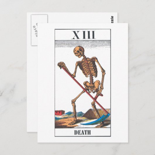 死 ポストカード (正面/裏面)