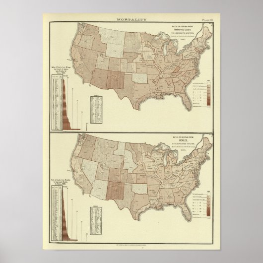 死、百日咳、麻疹 ポスター (正面)