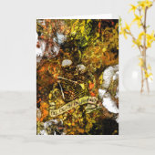 死（Till Death）のゴールドカード（Card）詩の一節入り カード (黄色い花)