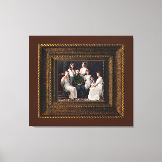 殉教ロシアの者ロ王室のマノフのキャンバス印刷 キャンバスプリント (正面)