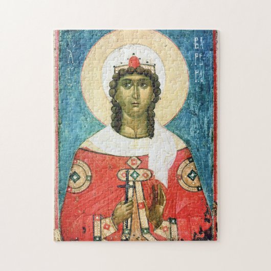 殉教素晴らし聖バーバラ正教会のアイコン ジグソーパズル (縦)