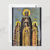 殉教者の信仰、希望、慈善、母、ソフィア ポストカード (正面/裏面)