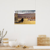 殉教者の血…引用文（ブラック） ポスター (キッチン)