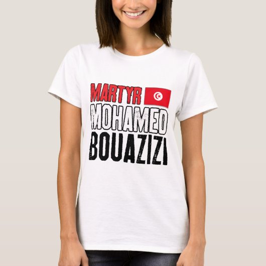 殉教者モハメドBouazizi Tシャツ (正面)