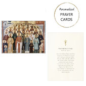 殉教者中国正教祈りの言葉カード プレイスカード