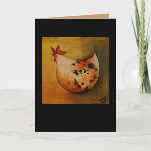 残されたカードに直面している鶏 カード (正面)