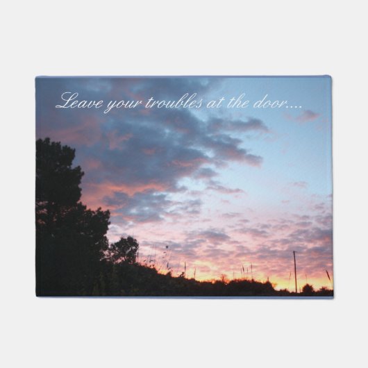 残して下さいドアであなたの悩みを…. ドアマット (正面)