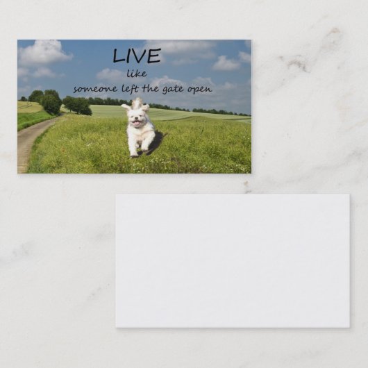 残しましたゲートは誰かのように開いた名刺を住んでいます 名刺 (正面/裏面)