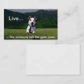 残しましたゲートは誰かのように開いた名刺を住んでいます 名刺 (正面/裏面)