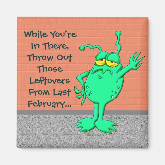 残った物を捨てる マグネット (正面)