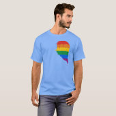 残っている虹の半分のハート- .PNG Tシャツ (正面フル)