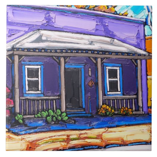 "残りのためのポーチ、チューソンのバリオ"のタイル タイル (正面)