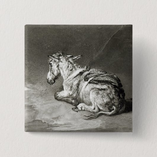 残りのろば 缶バッジ (正面)