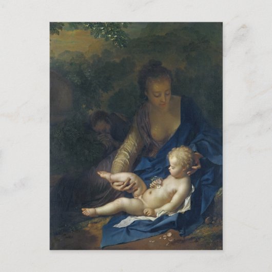 残りのエジプトへの飛行中, 1706 ポストカード (正面)