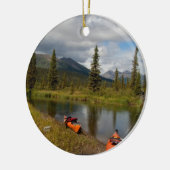 残りのカヤック セラミックオーナメント (左)