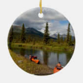 残りのカヤック セラミックオーナメント (裏面)