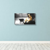 残りのパグ キャンバスプリント (インサイチュ (ウッドフロア))