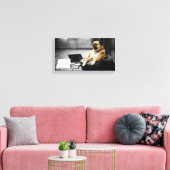 残りのパグ キャンバスプリント (インサイチュ (リビング))