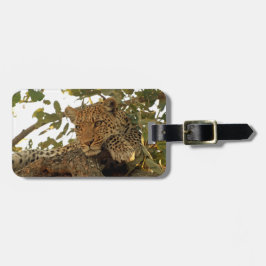 残りのヒョウ ラゲッジタグ